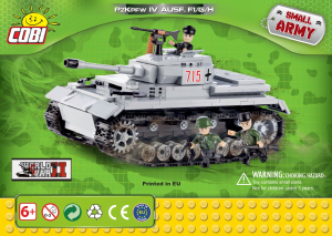 Mode d’emploi Cobi set 2461 Small Army WWII Panzer IV ausf. F1/G/H
