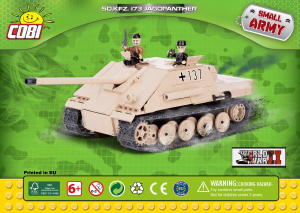 Mode d’emploi Cobi set 2473 Small Army WWII Sd.Kfz. 173 Jagdpanther