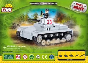 Mode d’emploi Cobi set 2474 Small Army WWII Panzer I ausf. B