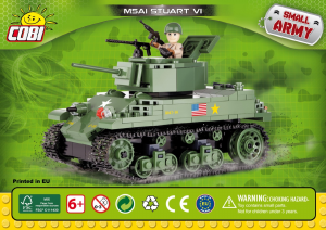 Handleiding Cobi set 2478 Small Army WWII M5A1 Stuart VI