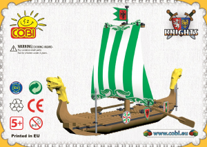 Bedienungsanleitung Cobi set 27254 Knights Schiff