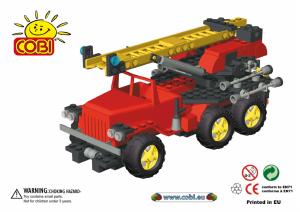 Manual Cobi set 1430 Action Town Fire fighter