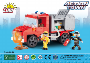 Manual Cobi set 1468 Action Town Fire truck