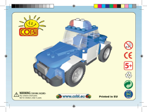Manual Cobi set 1525 Action Town Police car