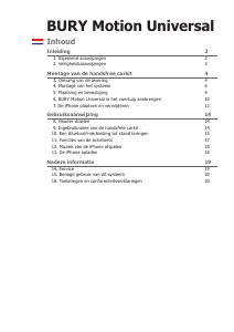 Handleiding BURY Motion Universal Carkit