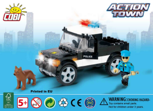 Manual Cobi set 1572 Action Town Police K-9 unit