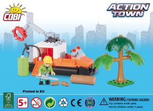 Manual Cobi set 1783 Action Town Hovercraft