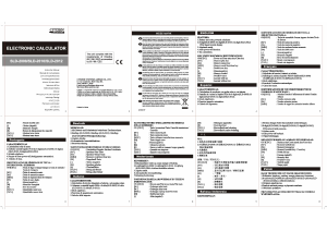 Mode d’emploi Citizen SLD-2010 Calculatrice