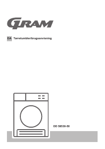 Brugsanvisning Gram DD 58530-50 Tørretumbler