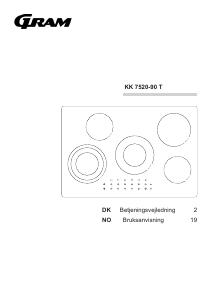Brugsanvisning Gram KK 7520-90 T Kogesektion