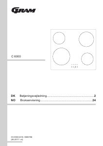Brugsanvisning Gram C 6000 Kogesektion