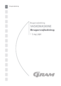 Brugsanvisning Gram WD 58114-50 Vaskemaskine