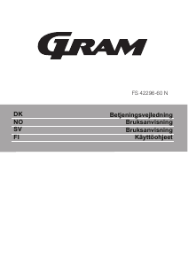 Bruksanvisning Gram FS 42296-60 N Fryser