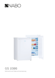 Bedienungsanleitung NABO GS 1086 Gefrierschrank