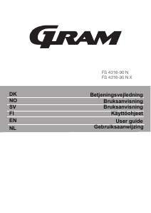 Brugsanvisning Gram FS 4316-90 N X Fryser