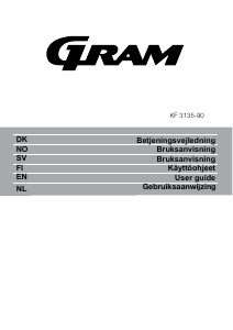 Brugsanvisning Gram KF 3135-90 Køle-fryseskab