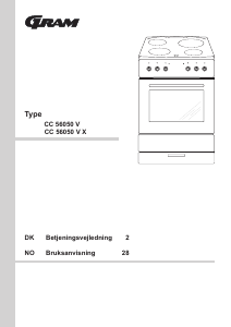 Brugsanvisning Gram CC 56050 V X Komfur