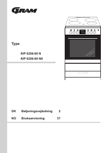 Brugsanvisning Gram KIP 6256-60 N X Komfur