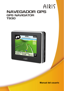 Manual de uso Airis T930 Navegación para coche