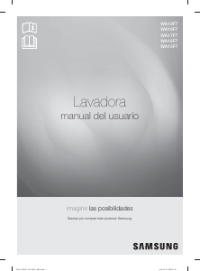 Manual de uso Samsung WA16F7L2UWW Lavadora