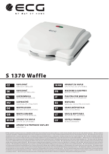 Manuale ECG S 1370 Macchina per waffle