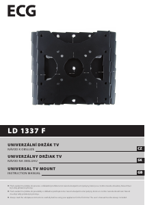 Handleiding ECG LD 1337 F Muurbeugel