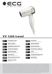 Manual de uso ECG VV 1200 Travel Secador de pelo