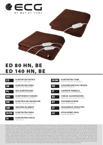 Manual de uso ECG ED 140 BE Manta eléctrica