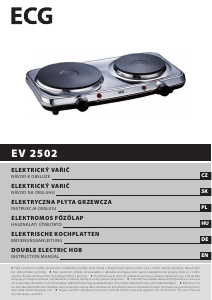 Használati útmutató ECG EV 2502 Főzőlap
