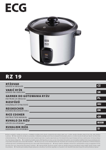 Handleiding ECG RZ 19 Rijstkoker