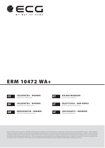 Kasutusjuhend ECG ERM 10472 WA+ Külmik
