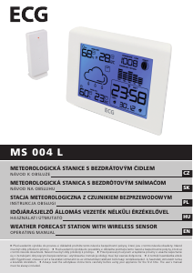 Használati útmutató ECG MS 004 L Meteorológiai állomás