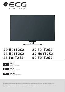 Handleiding ECG 22 F01T2S2 LED televisie