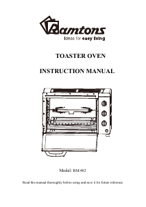 Manual Ramtons RM/482 Oven