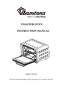 Manual Ramtons RM/483 Oven