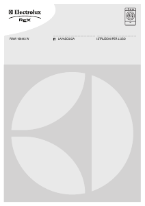 Manuale Electrolux-Rex RWW168443W Lavasciuga
