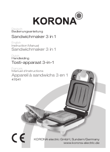 Bedienungsanleitung Korona 47041 Kontaktgrill