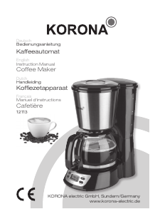 Bedienungsanleitung Korona 12113 Kaffeemaschine