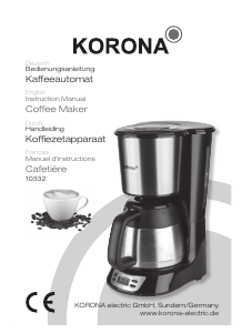 Bedienungsanleitung Korona 10332 Kaffeemaschine