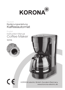 Bedienungsanleitung Korona 10115 Kaffeemaschine
