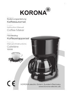 Bedienungsanleitung Korona 10330 Kaffeemaschine