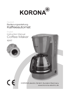 Manual Korona 10117 Coffee Machine