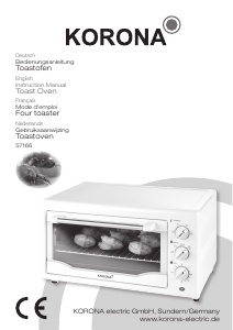 Bedienungsanleitung Korona 57166 Backofen