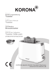 Bedienungsanleitung Korona 21131 Toaster