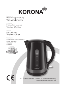 Bedienungsanleitung Korona 20233 Wasserkocher