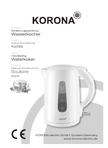 Bedienungsanleitung Korona 20331 Wasserkocher