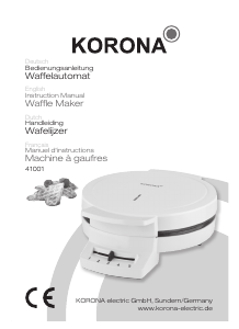 Bedienungsanleitung Korona 41001 Waffeleisen