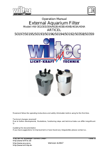 Handleiding Wiltec HW-402B Aquariumfilter