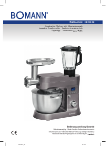Manual de uso Bomann KM 1395 CB Robot de cocina