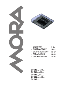 Manual Mora OP 631 W Cooker Hood